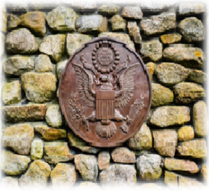 bronze piece on jfk memorial in hyannis massachusetts