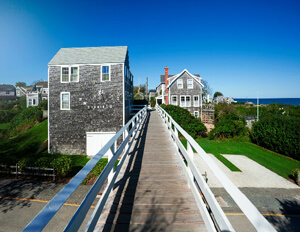 cottages beside trail cape cod island