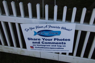 signage white fence about share photos comments cape cod island
