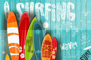image surfing boards cape cod island