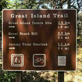 signage great island trail cape cod 