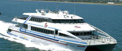 high speed ferry sailing fast cape cod island
