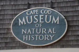 cape cod museum of natural history sign