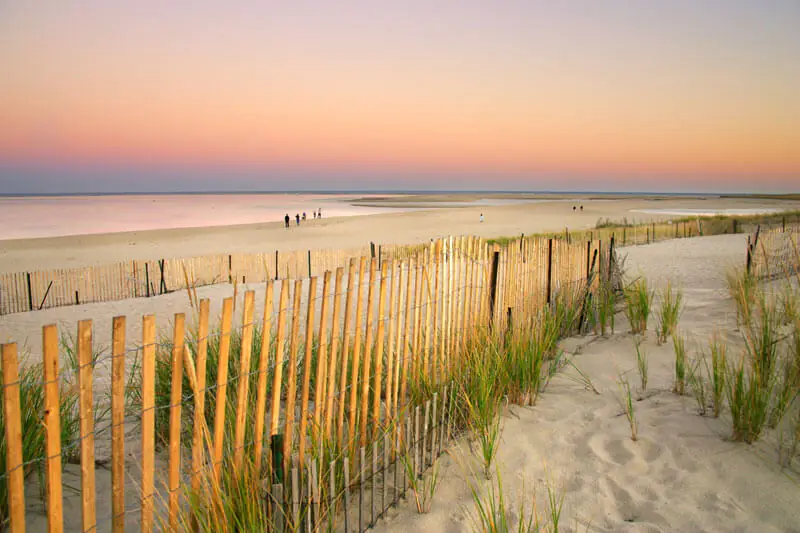 sand dunes sunset cape cod island